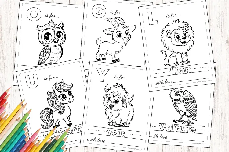 abc coloring pages for preschoolers