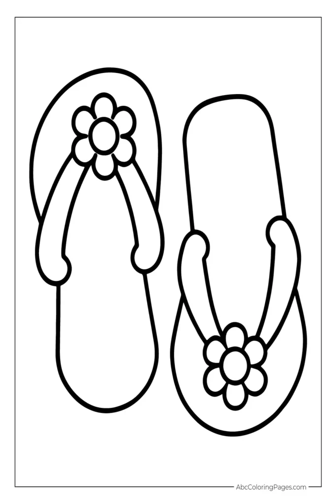Simple coloring page designed for preschool and kindergarten kids to print and color
