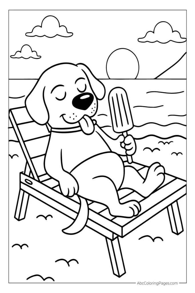 Free simple coloring sheet with large basic drawings for young children
