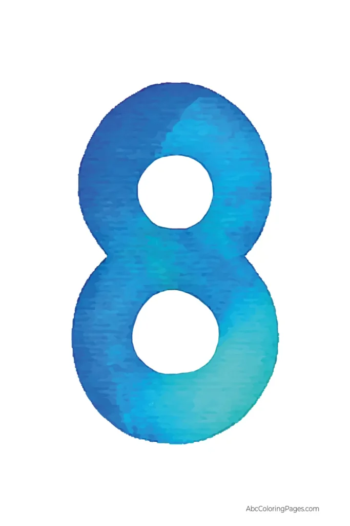 Large colorful printable numbers 0–9 PDF for kids and classroom use