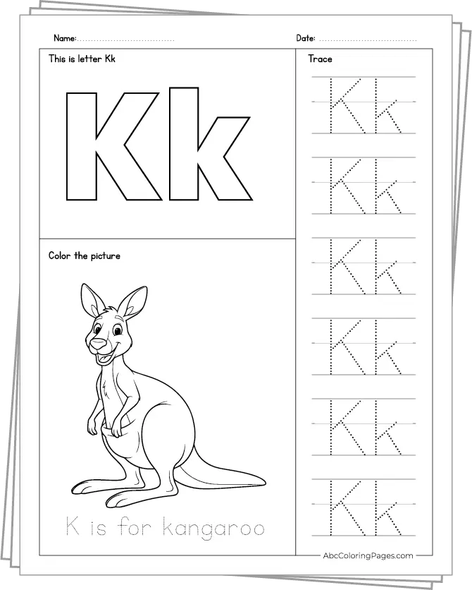 Download Letters K–O Tracing Pack