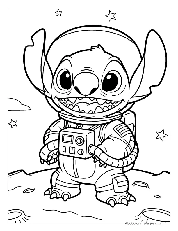 Stitch Coloring Sheet