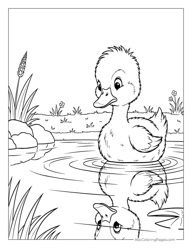 ugly duckling coloring page