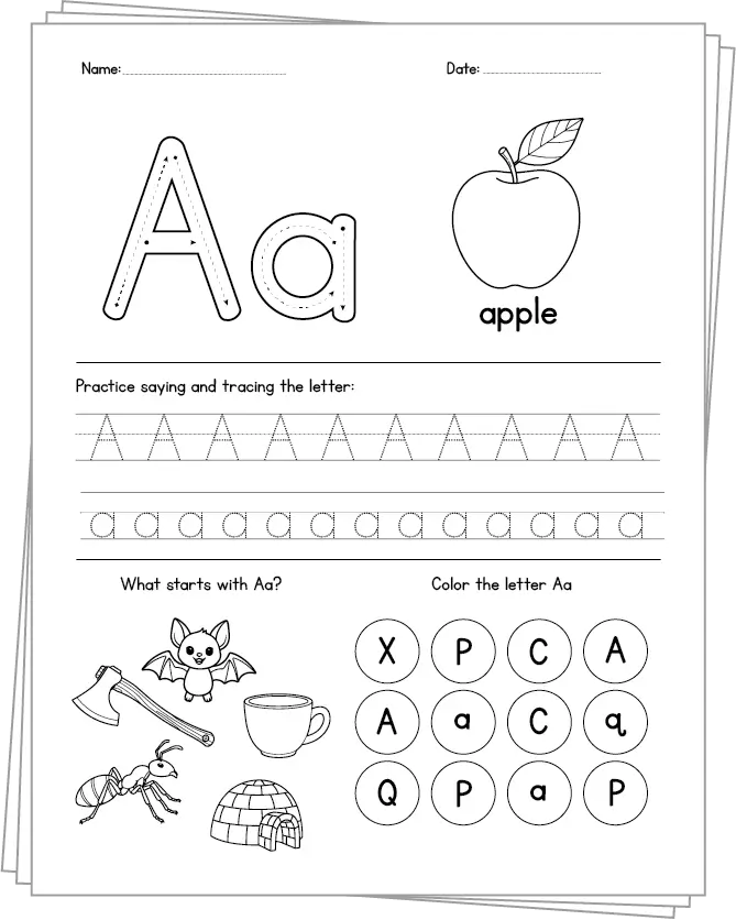 free printable letter tracing worksheets for preschoolers