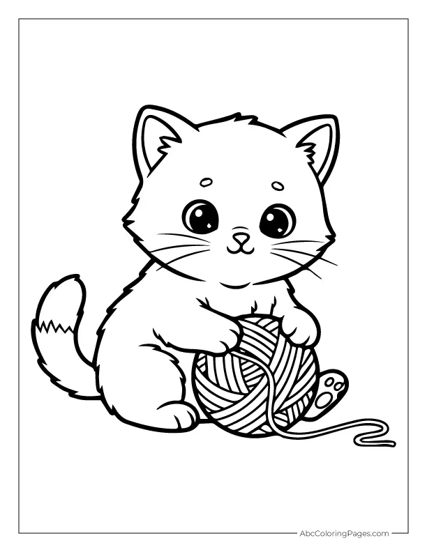 Free Printable Animal Coloring Pages 2 cute animal coloring pages kitten printable