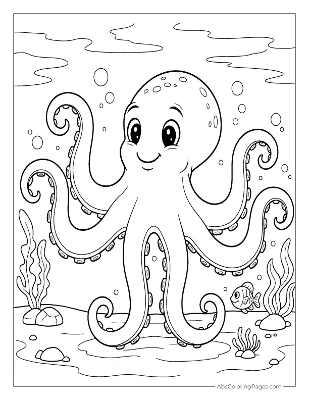 Free Printable Animal Coloring Pages 18 sea animals coloring pages octopus printable
